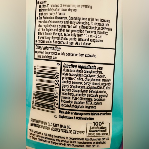 NEW Studio Selection Sunscreen Lotion Kids
SPF50 8oz Sensitive Cream Protection - Picture 5 of 5